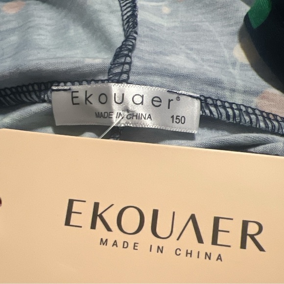 Ekouaer Kids Christmas Onesie Hooded One Piece Pajamas Zipper w/ Pockets NEW/NWT - Picture 5 of 6